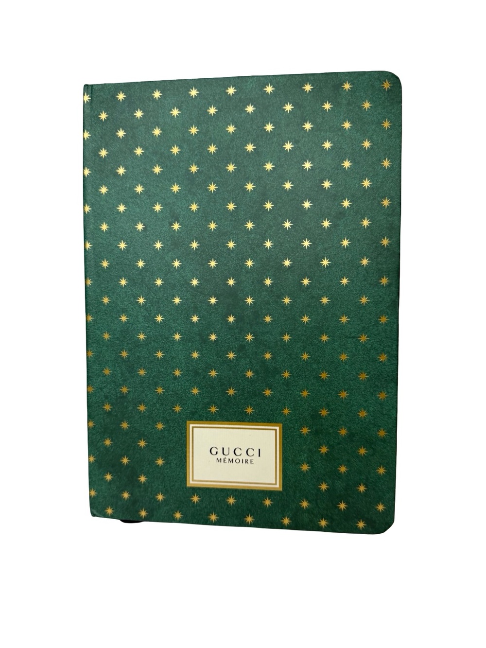 Gucci Green Notebook with Gold Star Motif